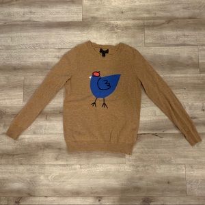 J. Crew French Hen Cashmere Blend Sweater, Size S